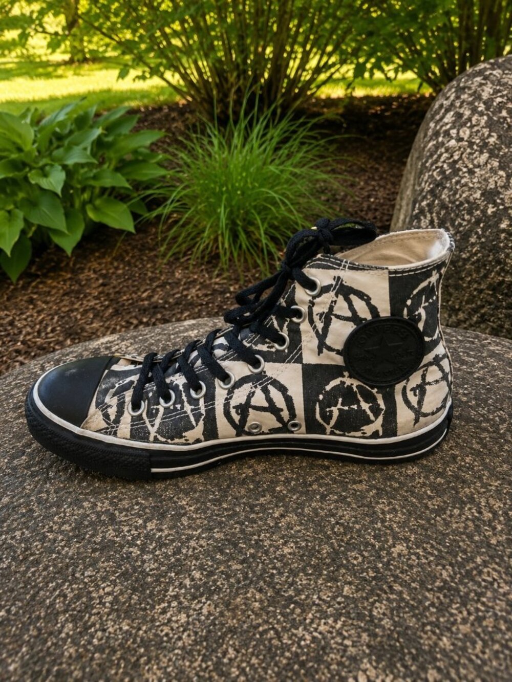Rare Converse Chuck Taylor All Star High Tops Anarchy Men's 9 Women's 11 - Picture 6 of 9